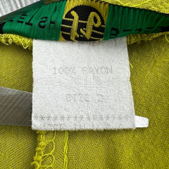 Fetish Blues (L) (34) Men's American VINTAGE 90's Yellow Black Loose Fit Pants - Picture 9 of 10